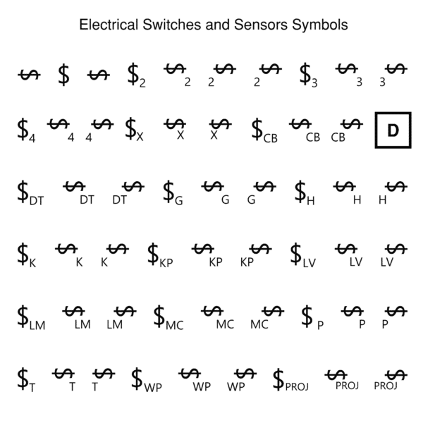 Bluebeam Electrical Switches Sensors Toolset