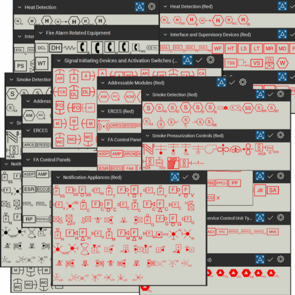 Bluebeam Tool Set Fire Alarm Symbols