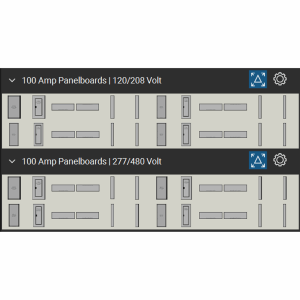 Bluebeam Tool Set Panelboards