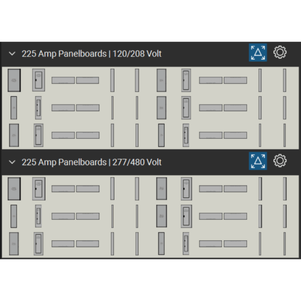 Bluebeam Tool Set Panelboards