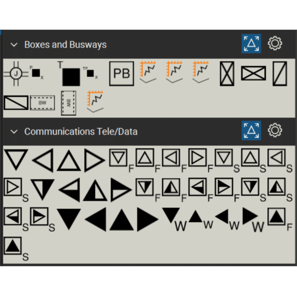 Bluebeam Tool Set Common Electrical Symbols