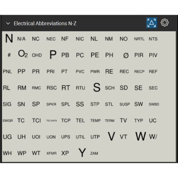 Bluebeam Tool Set Common Electrical Symbols