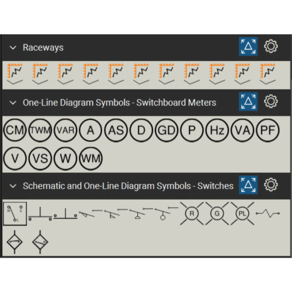 Bluebeam Tool Set Common Electrical Symbols