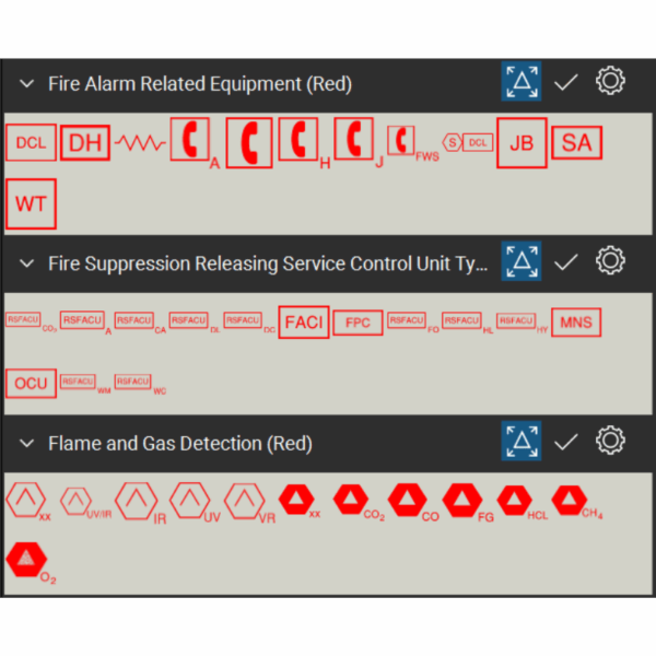 Bluebeam Tool Set Fire Alarm Symbols