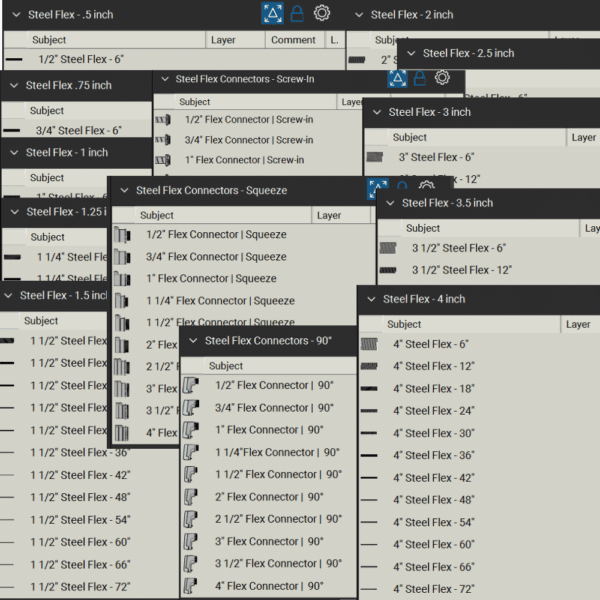 Bluebeam Toolset Steel Flex and Connectors Overview