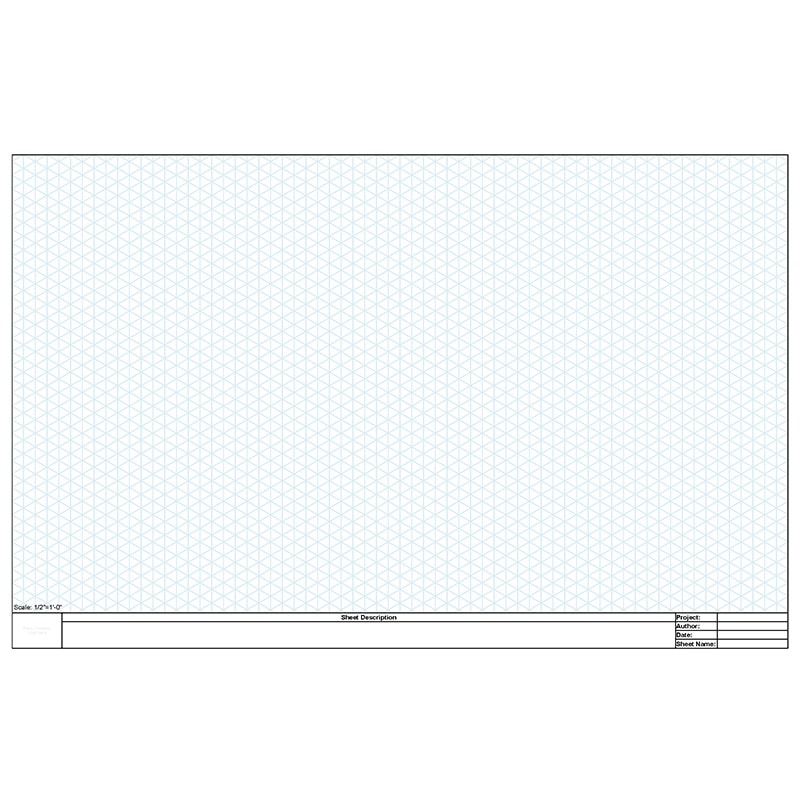 Blank Template 11x17 (Landscape ISO Grid)
