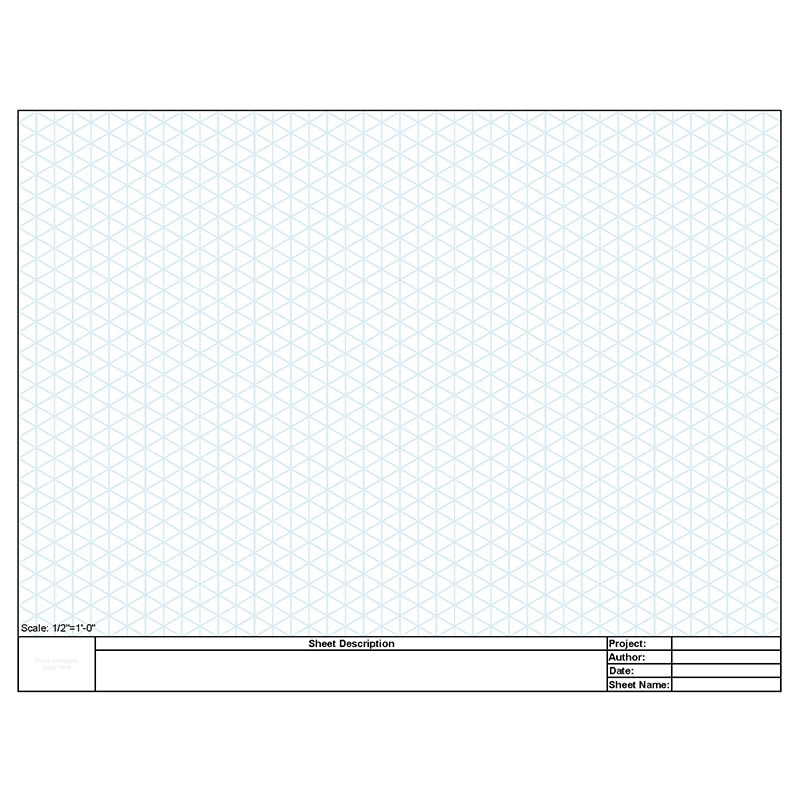 Blank Template 8.5x11 (Landscape ISO Grid)